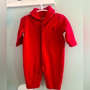 Polo Ralph Lauren red onesie